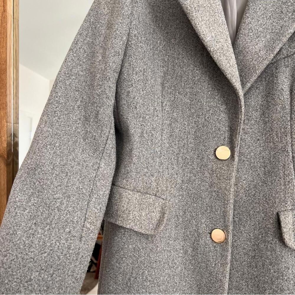 Gray Women's Pea Coat - Picture 2 of 3
